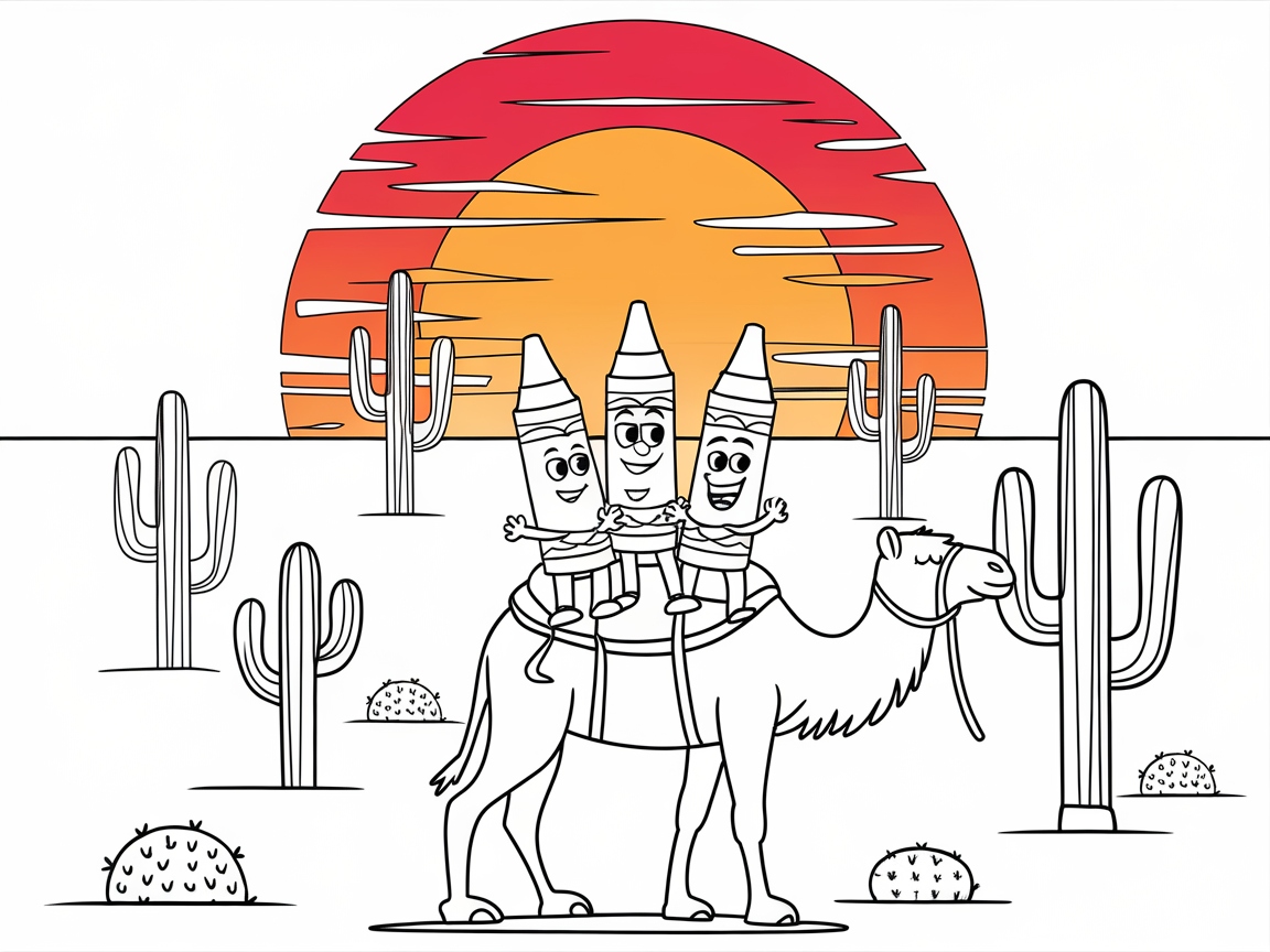 Embark on a Desert Adventure with Crayon Explorers