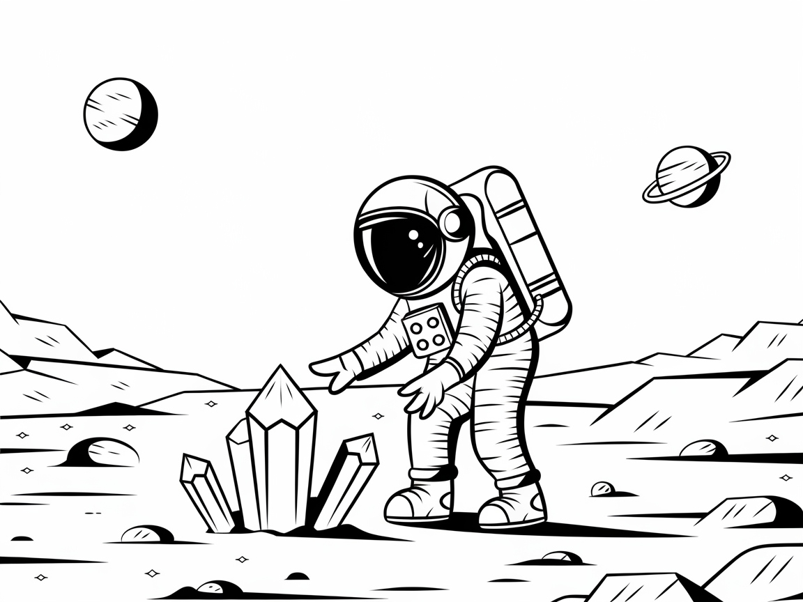 Discover Outer Space Crystals with an Astronaut