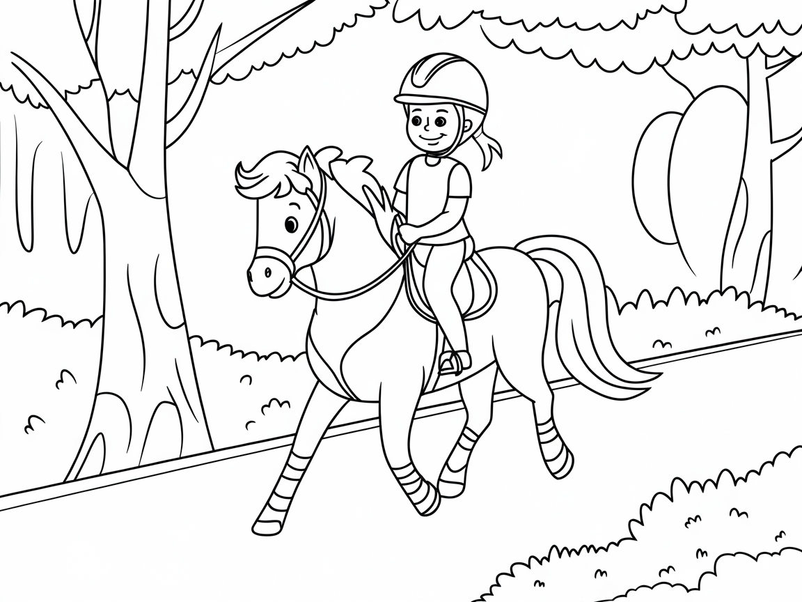 Join the Joyful Ride with This Young Equestrian