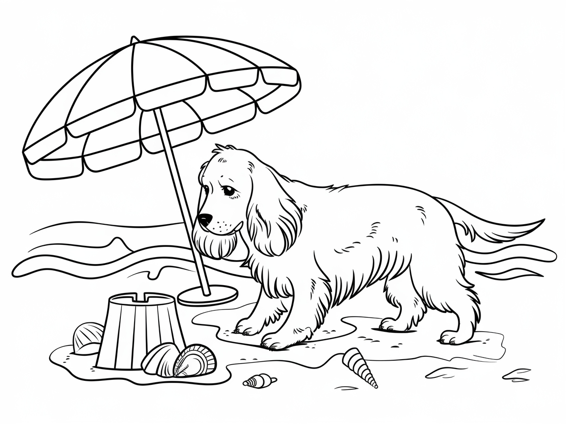 Beach Day with a Cocker Spaniel