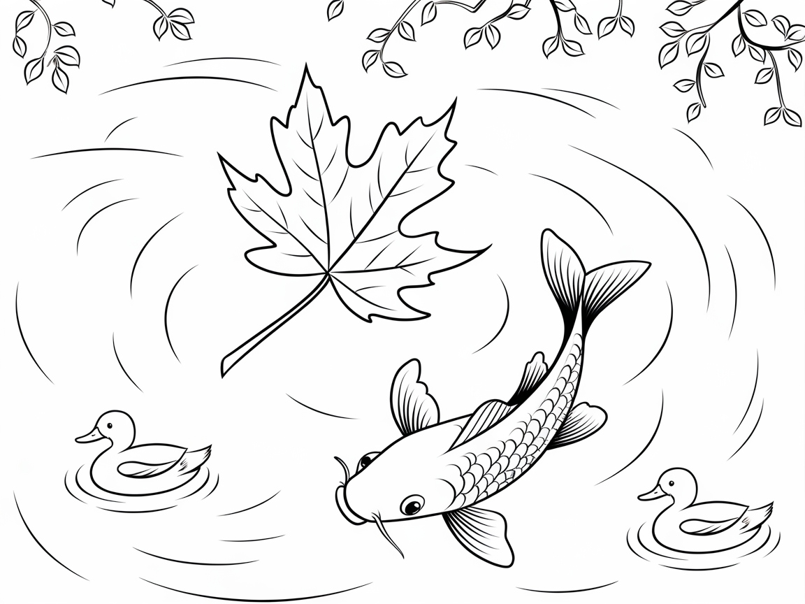 Drift into Tranquility with This Pond Scene