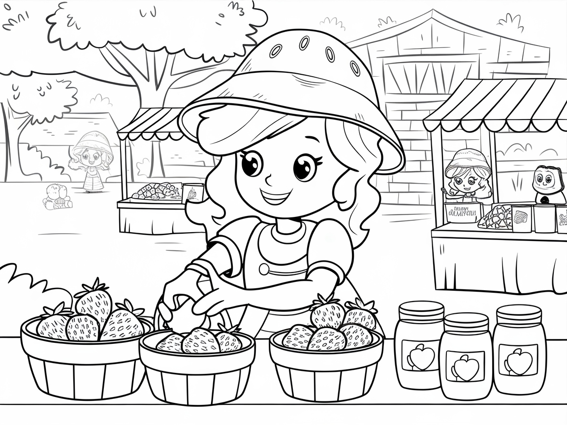 Market Day with Strawberry Joy