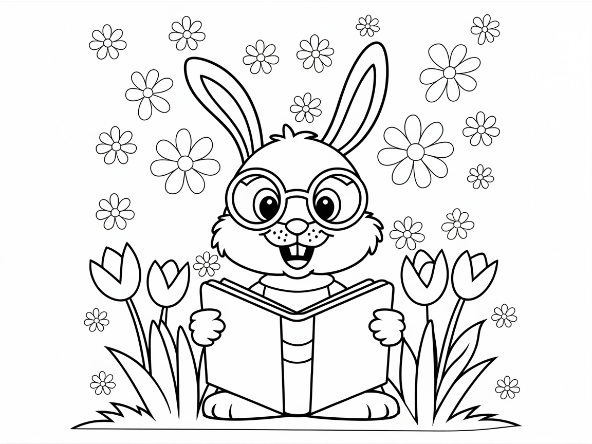 Hop Into Fun with This Reading Bunny Page