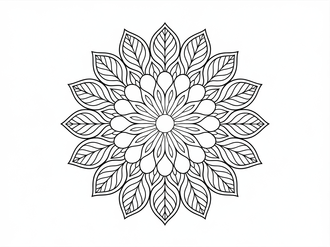 Immerse Yourself in This Leafy Mandala Design