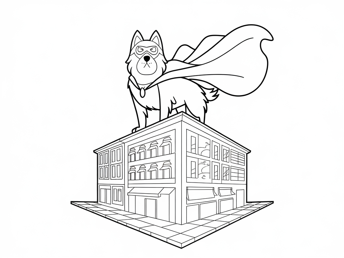 Unleash Your Imagination with This Superhero Collie Adventure