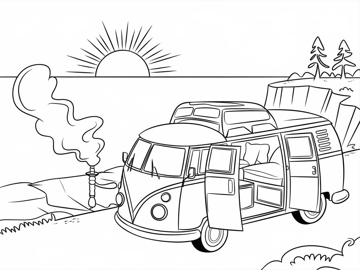 Cruise to Chill Town with This Retro Van Adventure