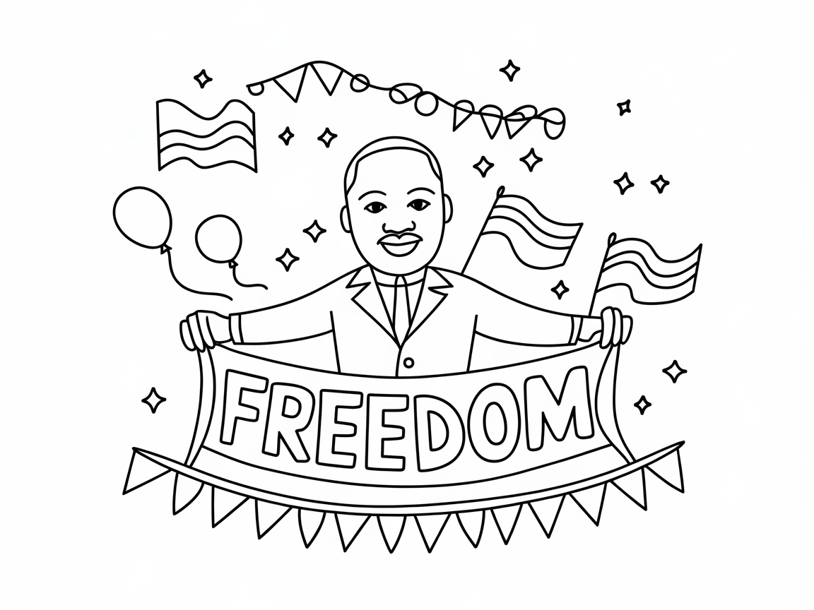 Celebrate Freedom with This MLK Coloring Page