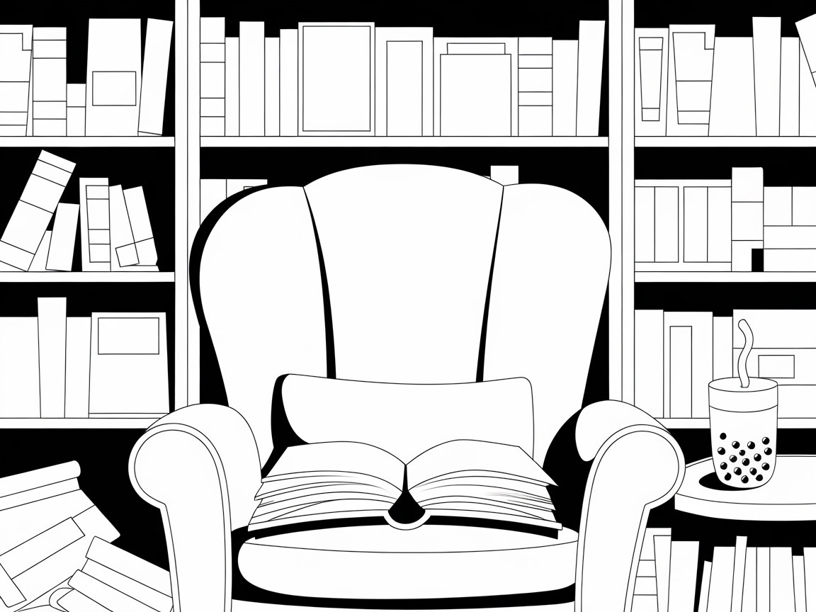 Get Cozy in This Bookish Boba Retreat