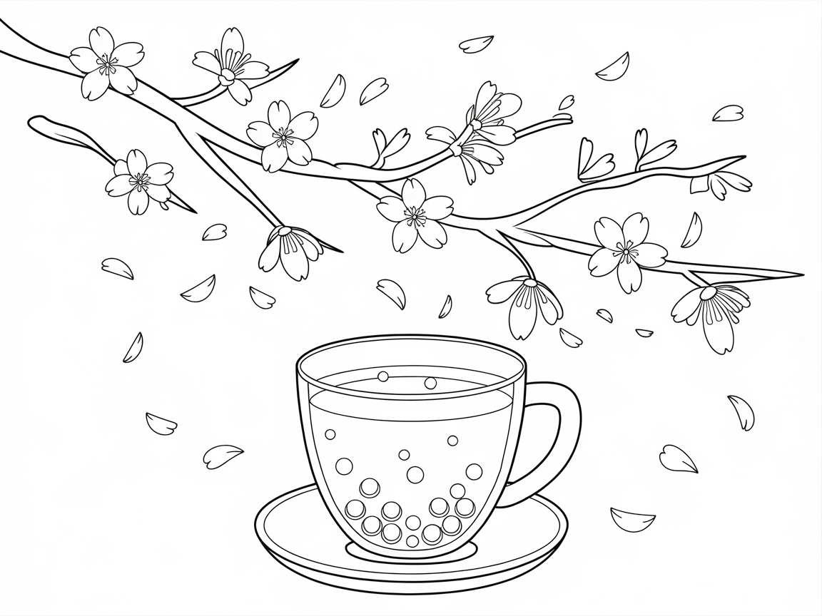 Embrace Nature with This Cherry Blossom Boba Delight