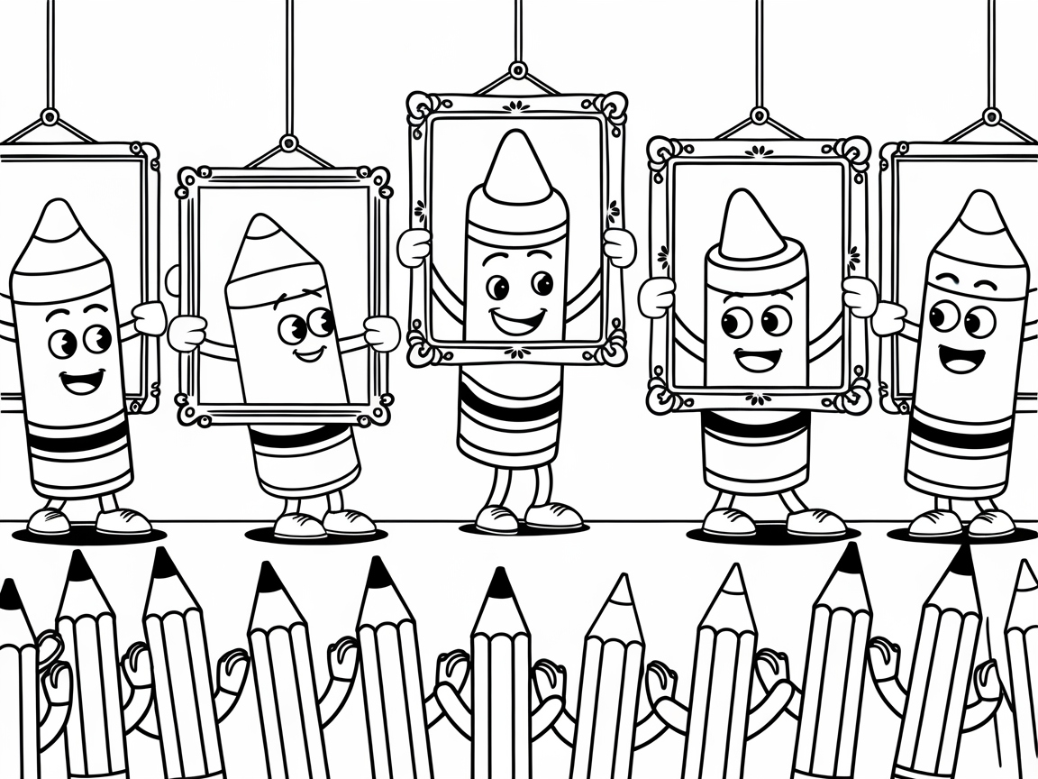 Frame Your Creativity with These Cheerful Crayons