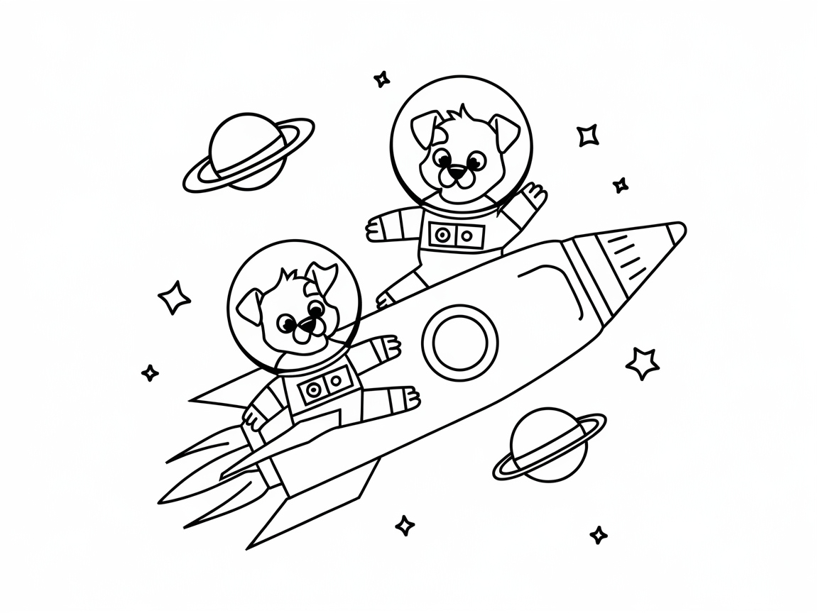 Puppy Astronaut Adventure in Space