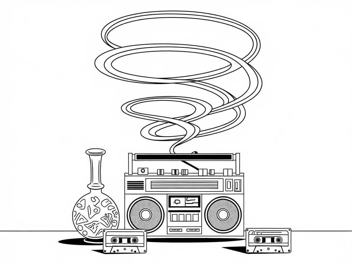 Boogie Down with This Retro Boombox Scene