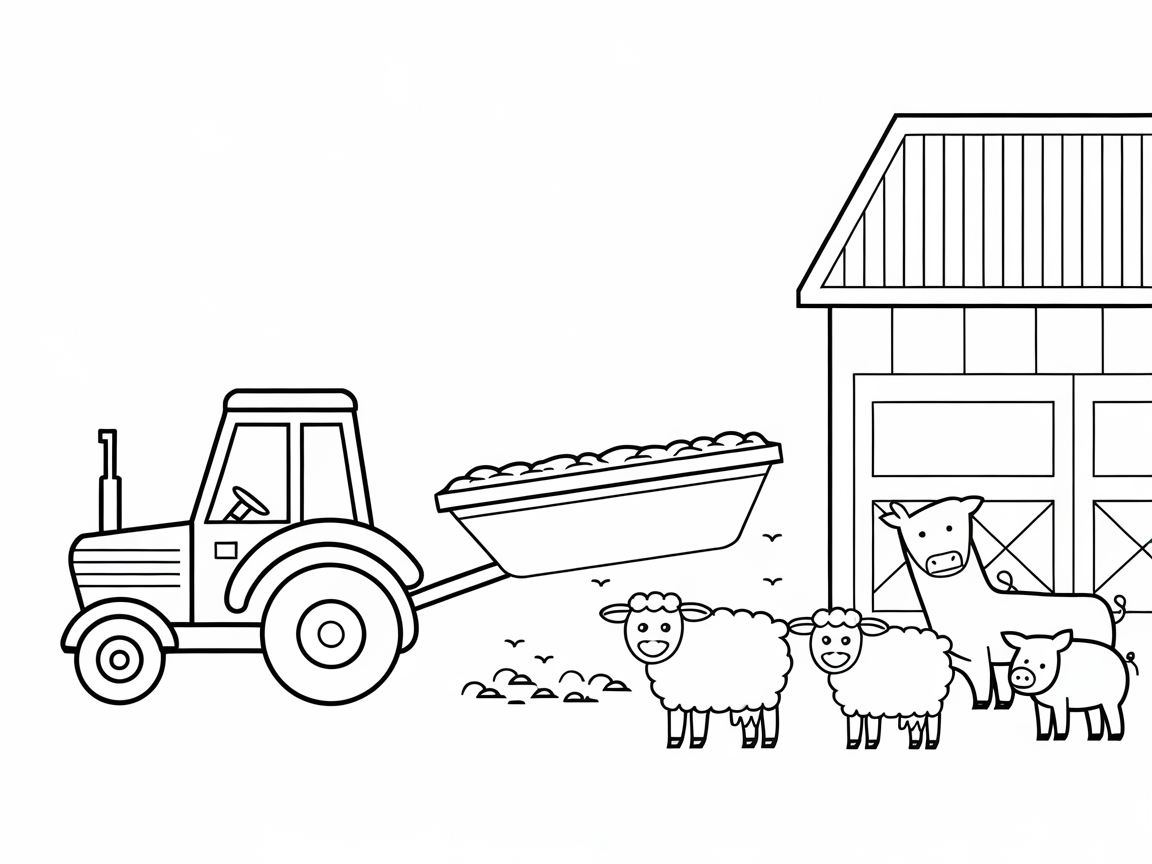 Farmyard Fun with Tractor and Friends
