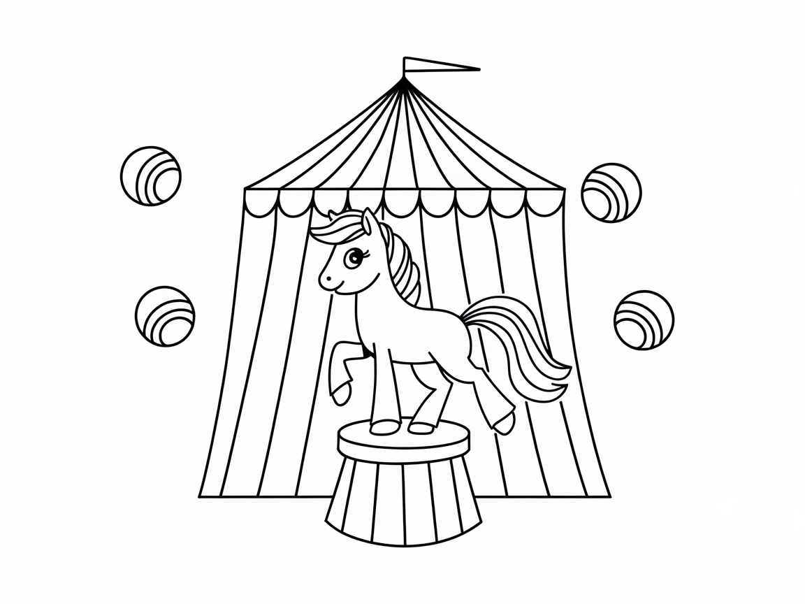 Step Into the Circus with This Performing Pony