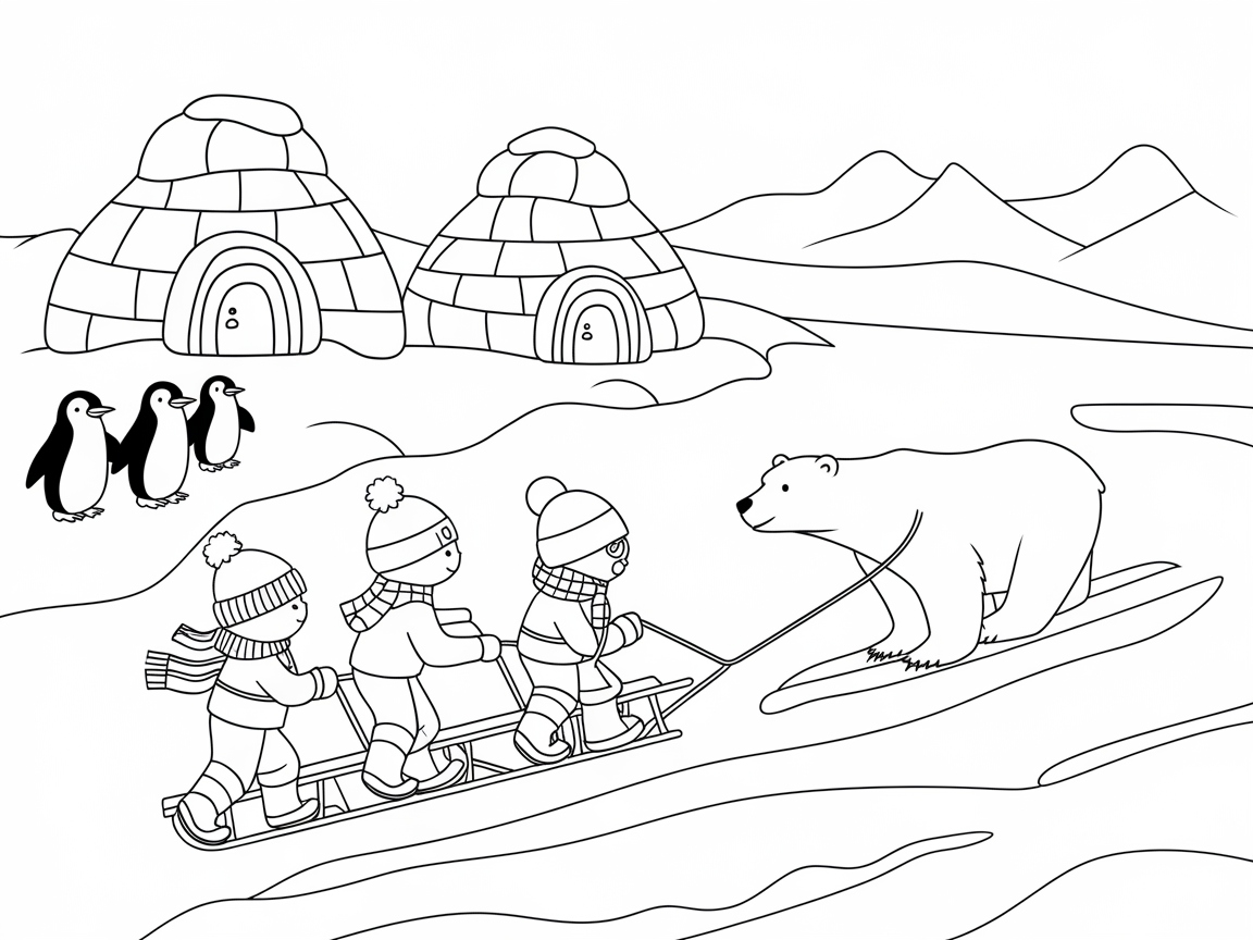 Arctic Adventure with Sledding Fun