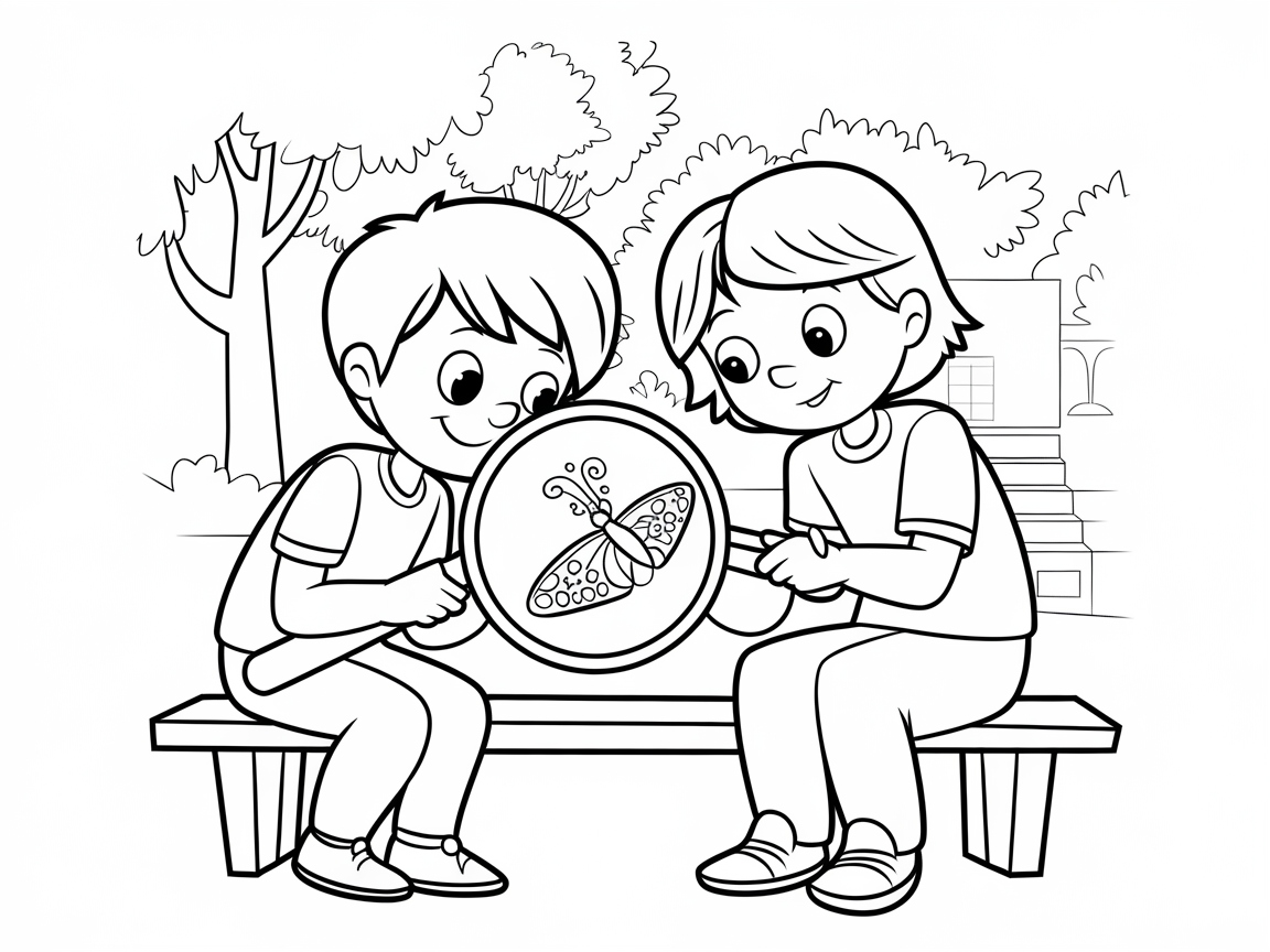 Curious Kids Discovering Nature