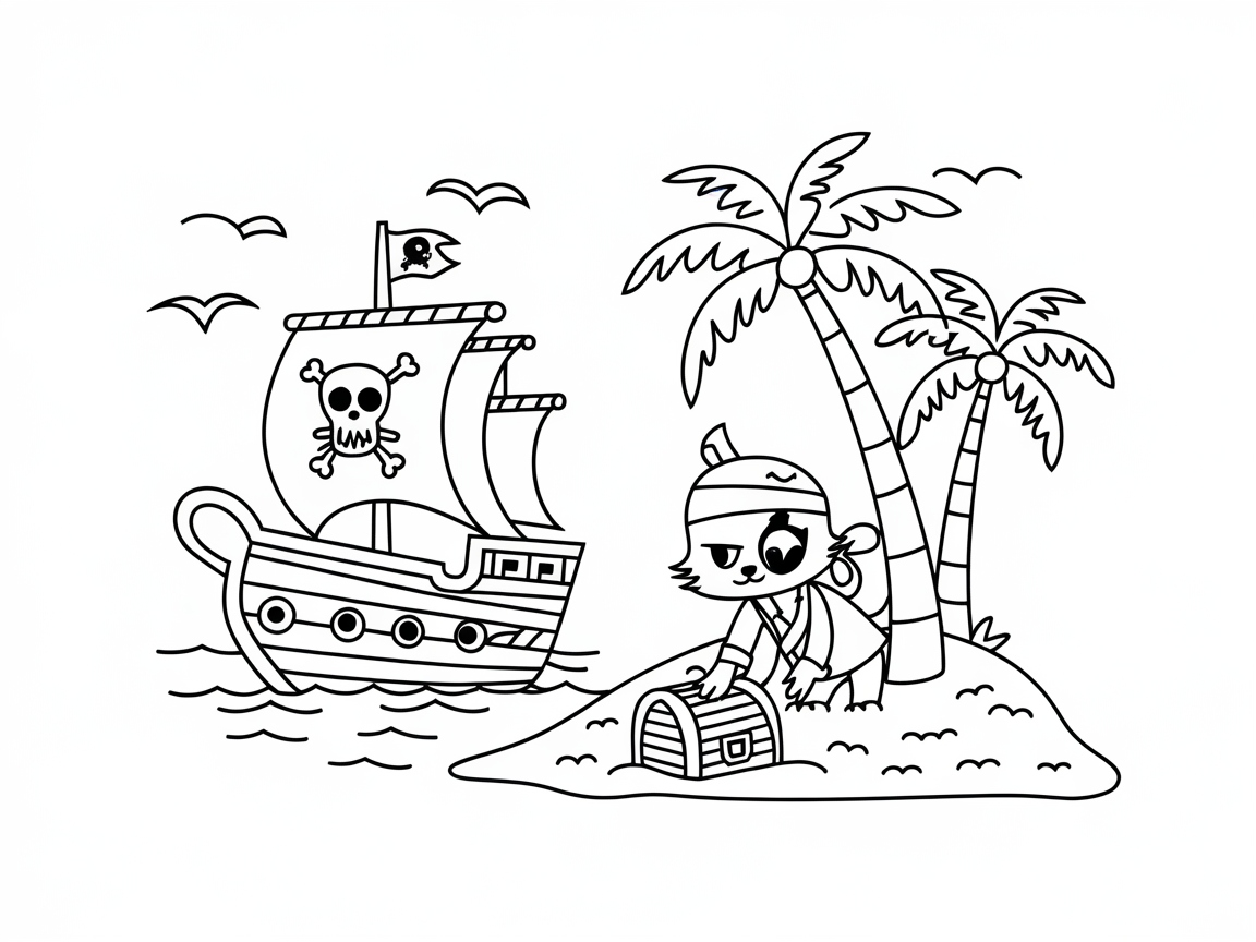 Join a Pirate Adventure With This Playful Ship Scene