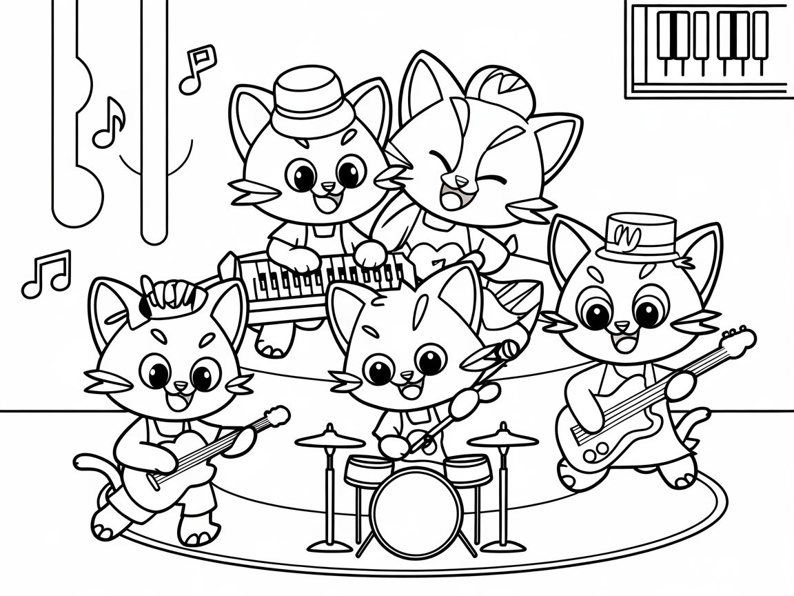 Rocking Kitten Band Takes the Stage