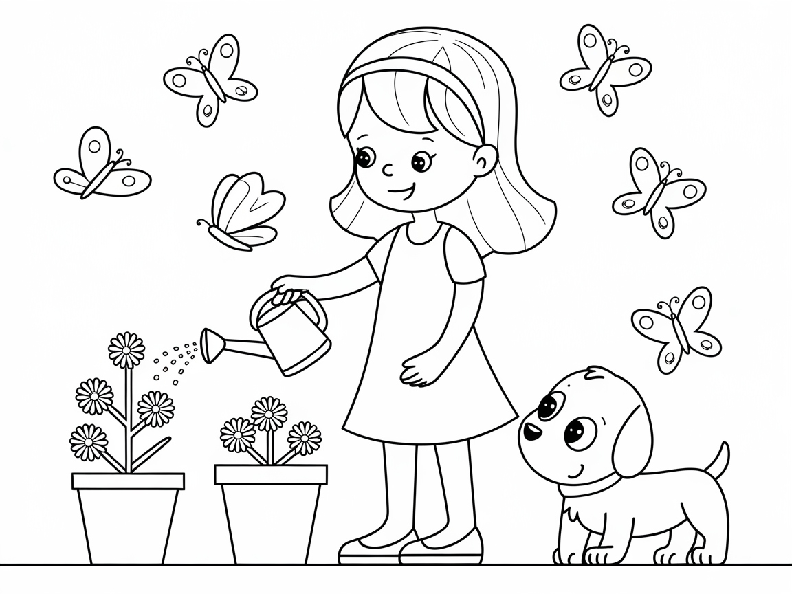 Nurture Nature with This Cheerful Garden Scene