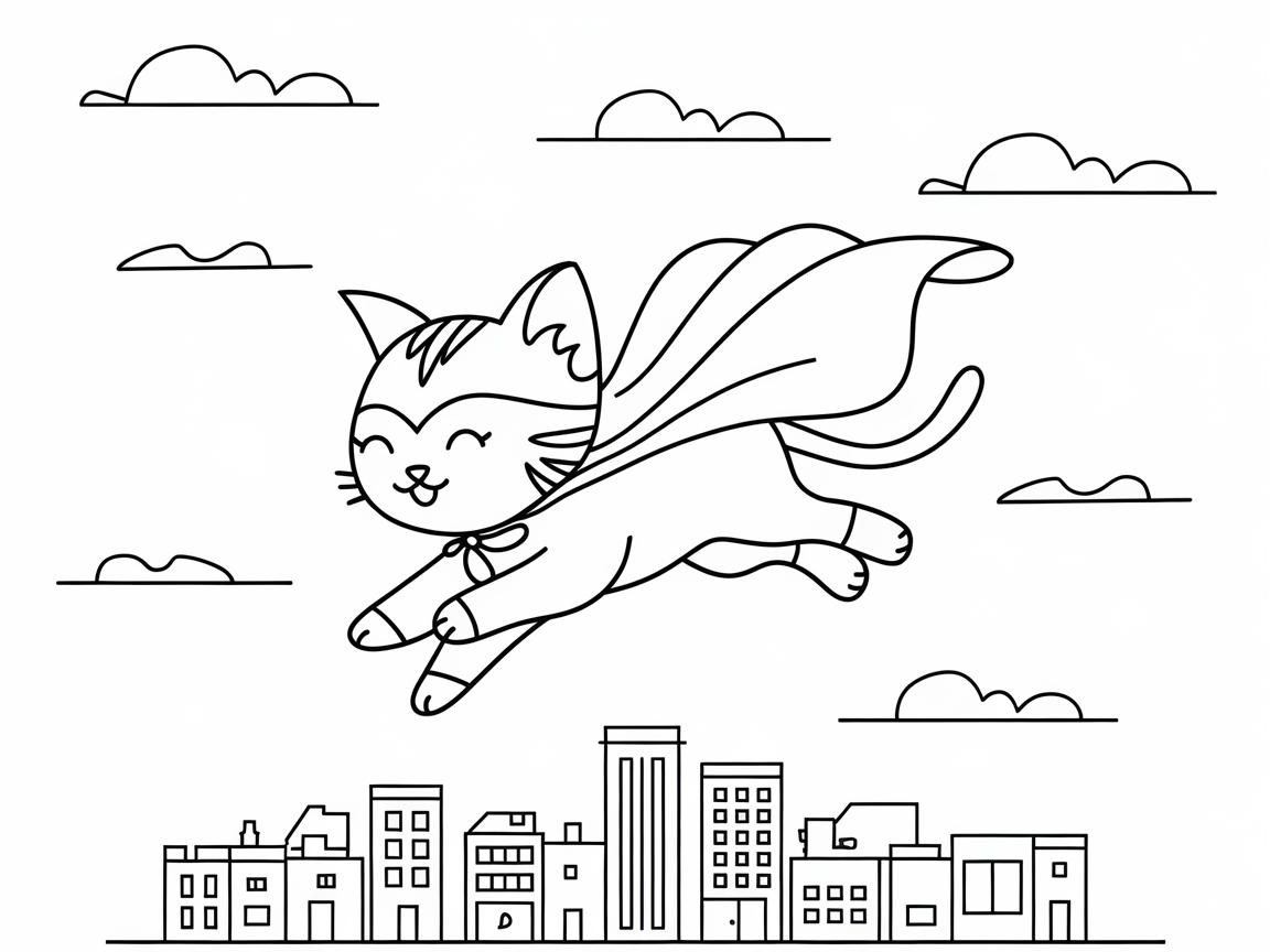 Super Kitty Saves the Day in the City