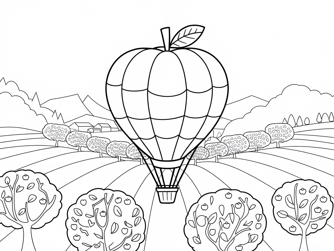 Take Flight with This Apple Hot Air Balloon