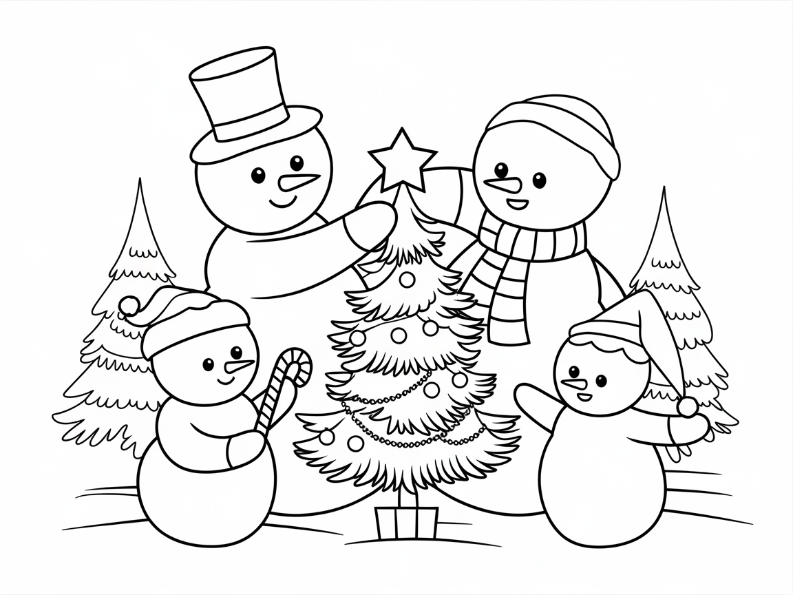 Snowman Family