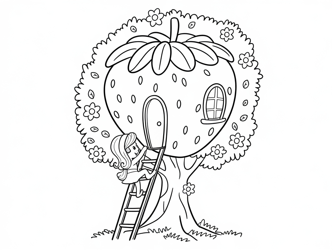 Climb into a Strawberry Treehouse Adventure