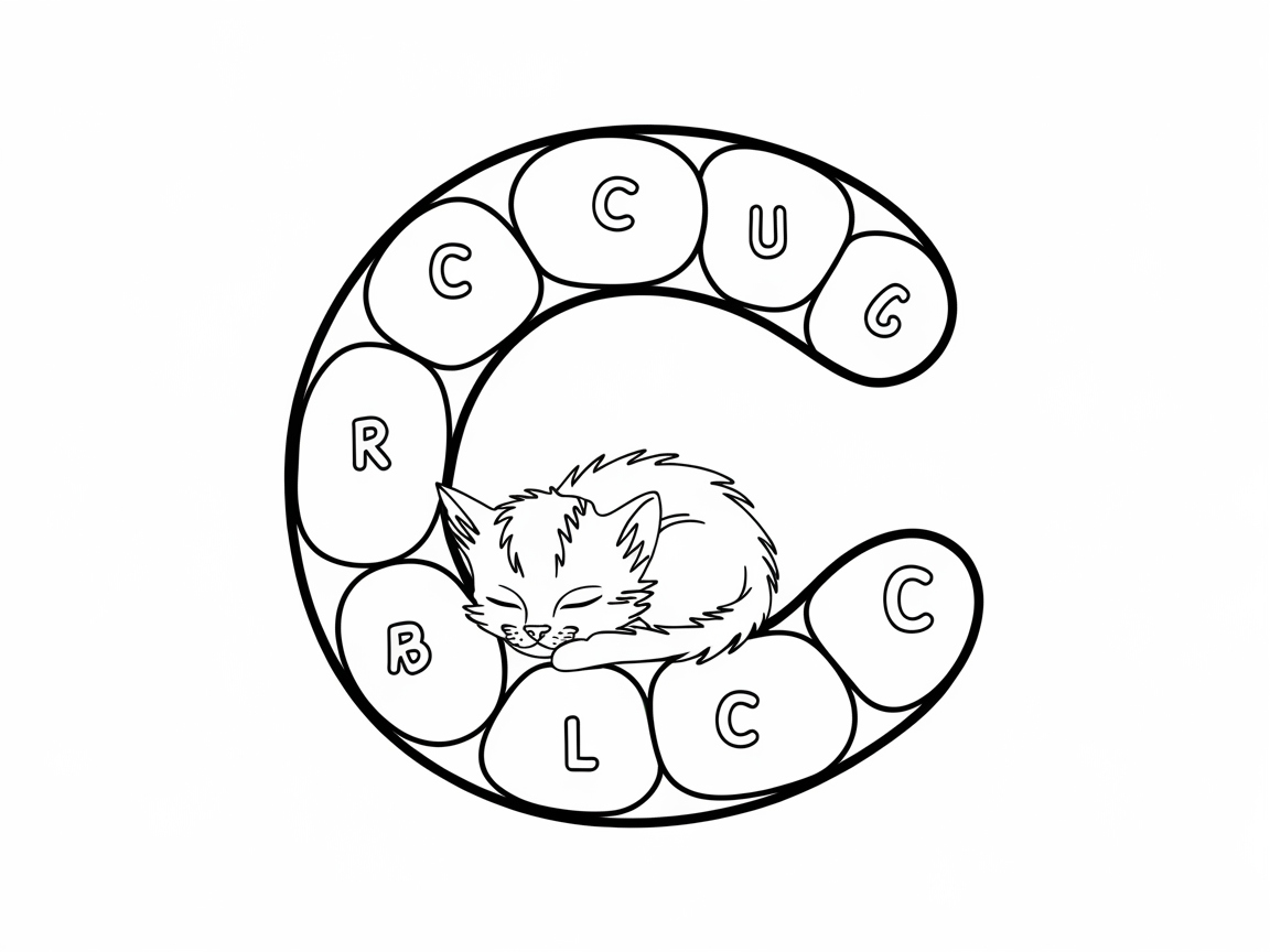 Curl Up with C: Cozy Cat Coloring