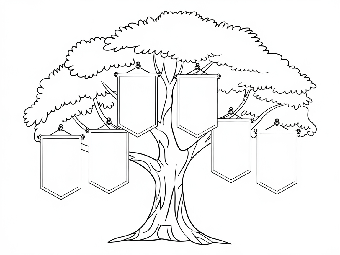 Color a Family Tree with Personal Touches