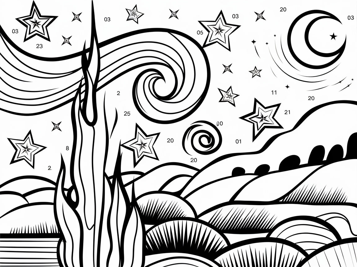 Paint the Night Sky with This Celestial Color by Number