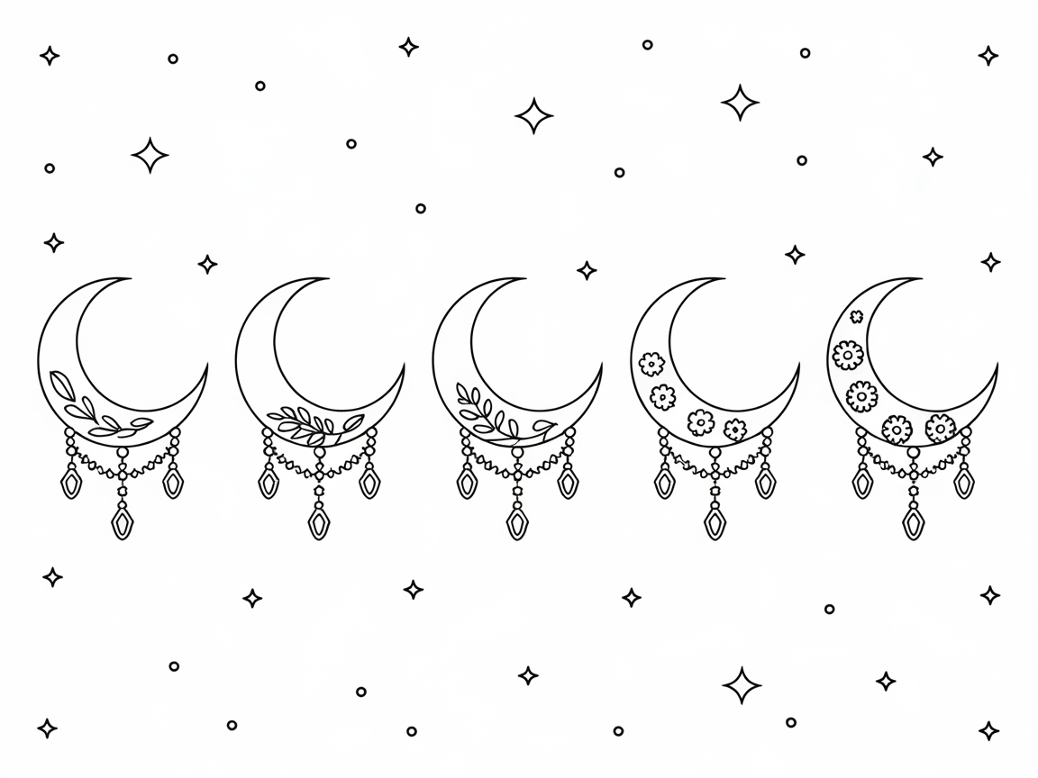 Celestial Crescent Charms: Embrace the Night
