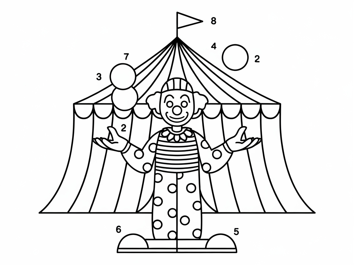 Join the Circus Fun With This Jolly Juggling Clown
