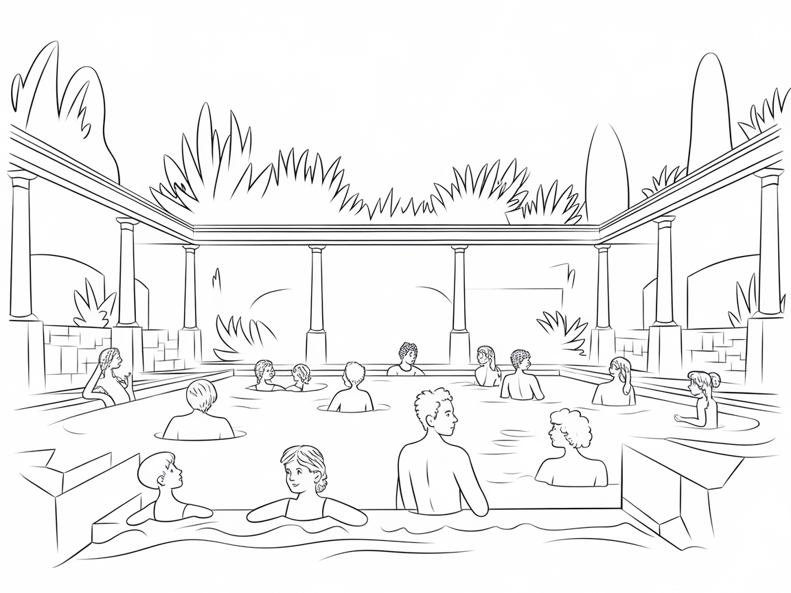 Relax in a Roman Bathhouse Retreat