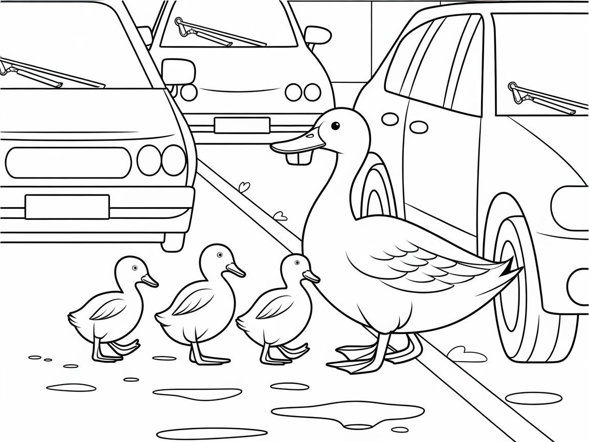 Follow the Leader with Ducks in the City