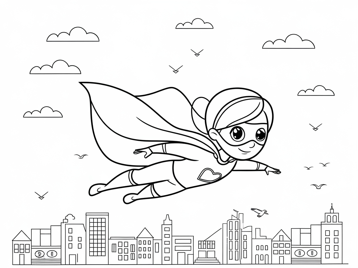 Soar with This Superhero Girl in the Sky
