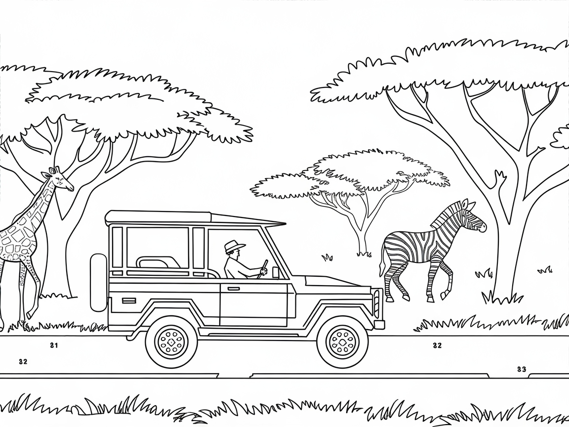 Embark on a Safari Adventure With This Savanna Scene