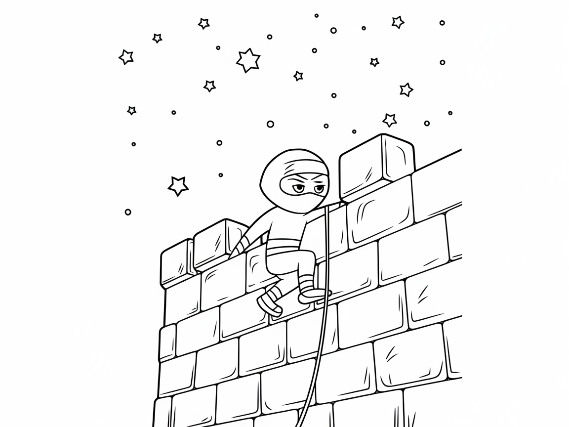 Climb to the Stars with This Daring Ninja Page