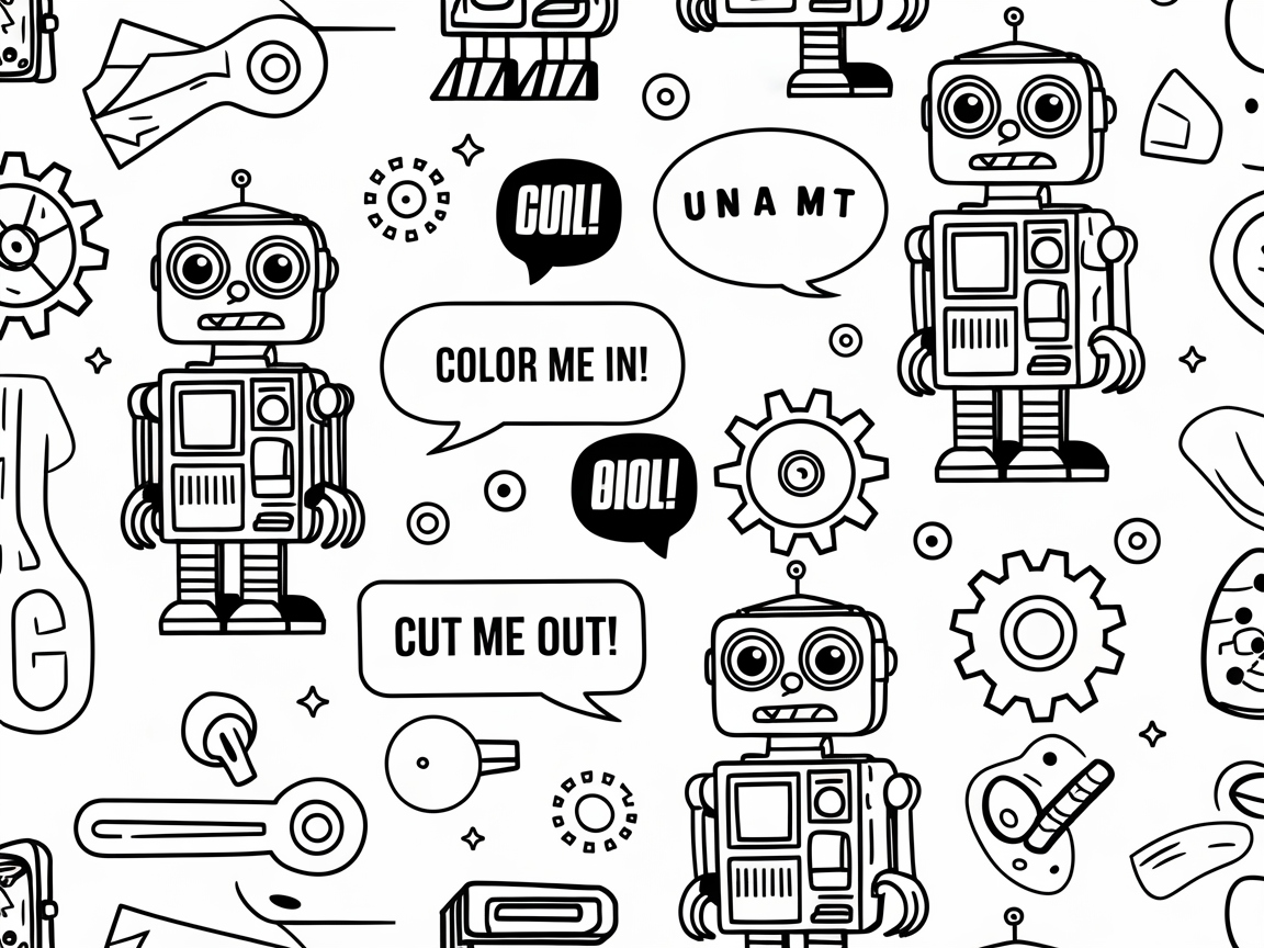 Retro Robot Adventure Awaits
