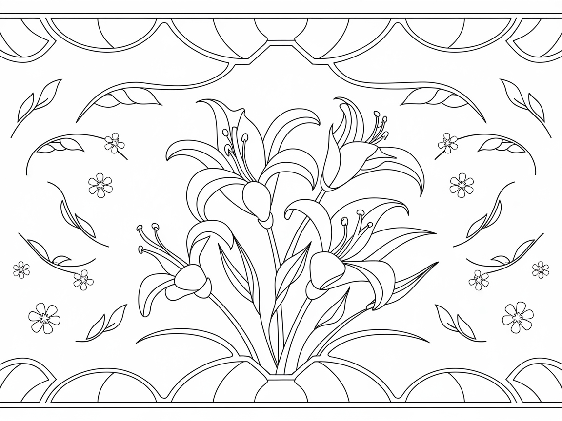 Color a Beautiful Bouquet with This Floral Design