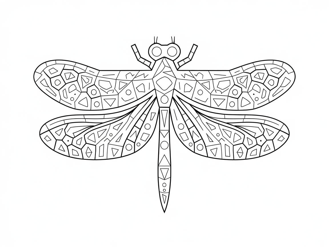 Geometric Dragonfly Extravaganza