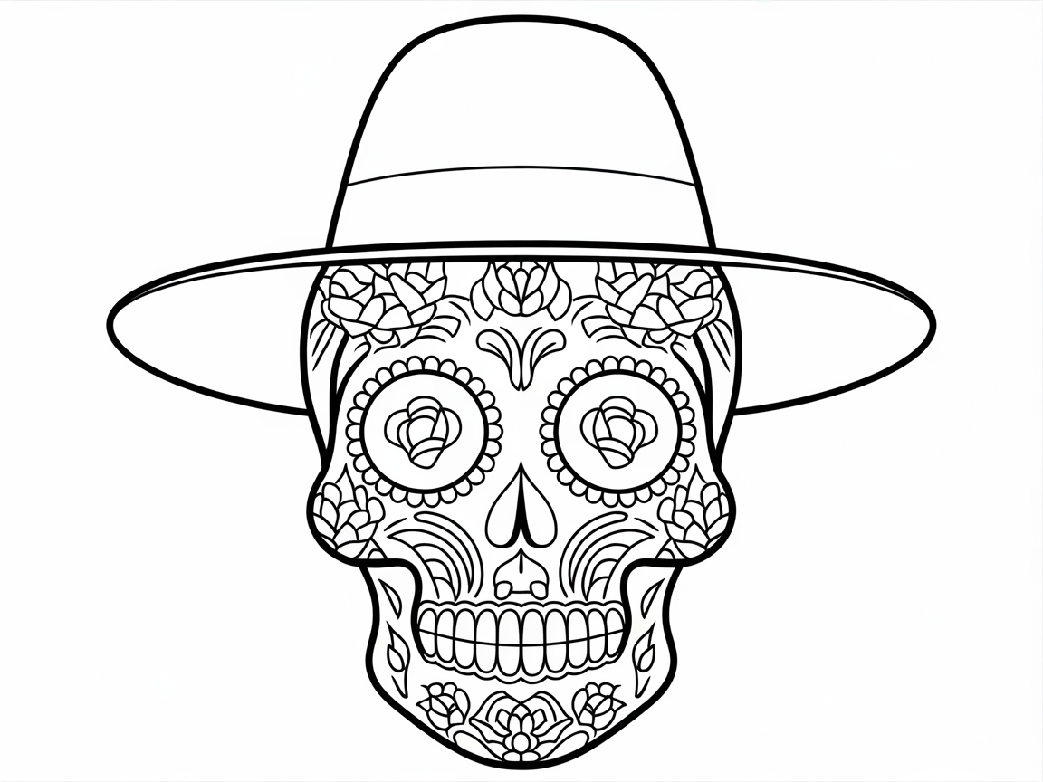 Explore This Day of the Dead Sugar Skull Design