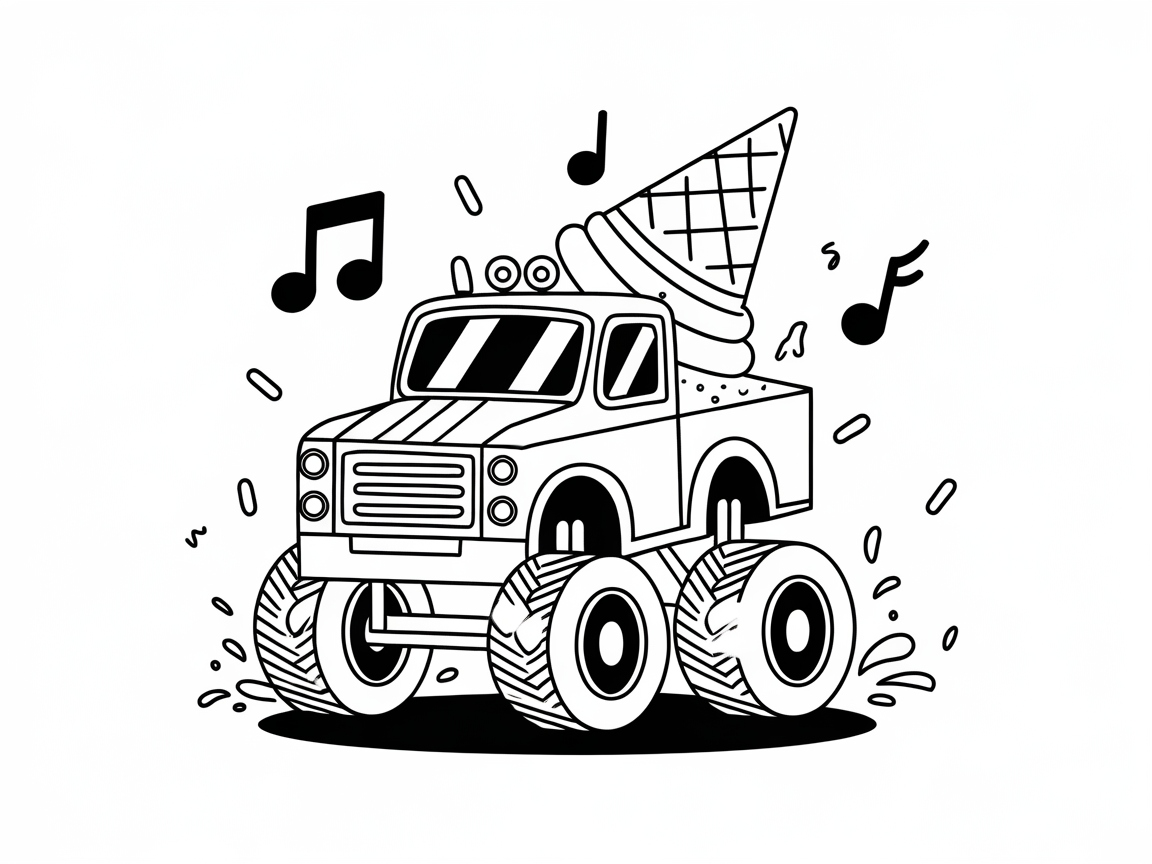 Chill Out with This Ice Cream Monster Truck