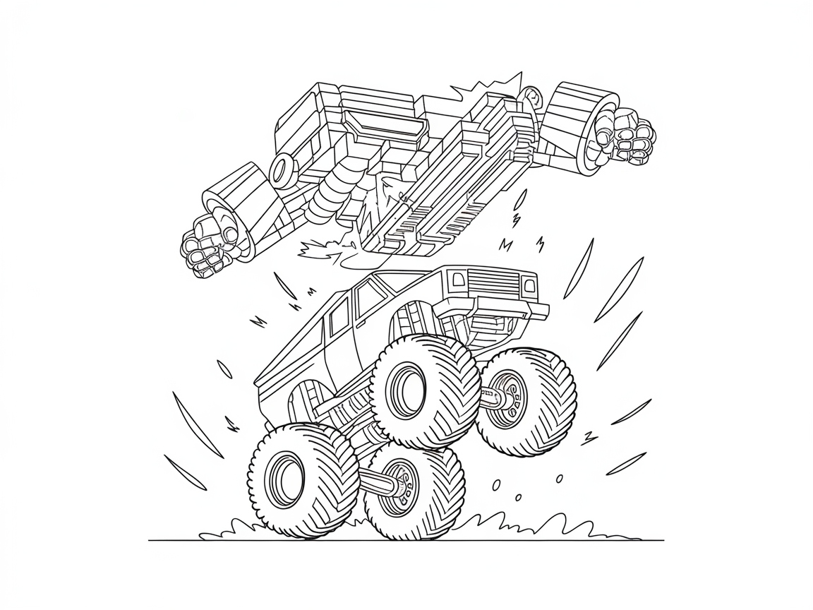 Battle the Bots with This Robot Monster Truck Duel