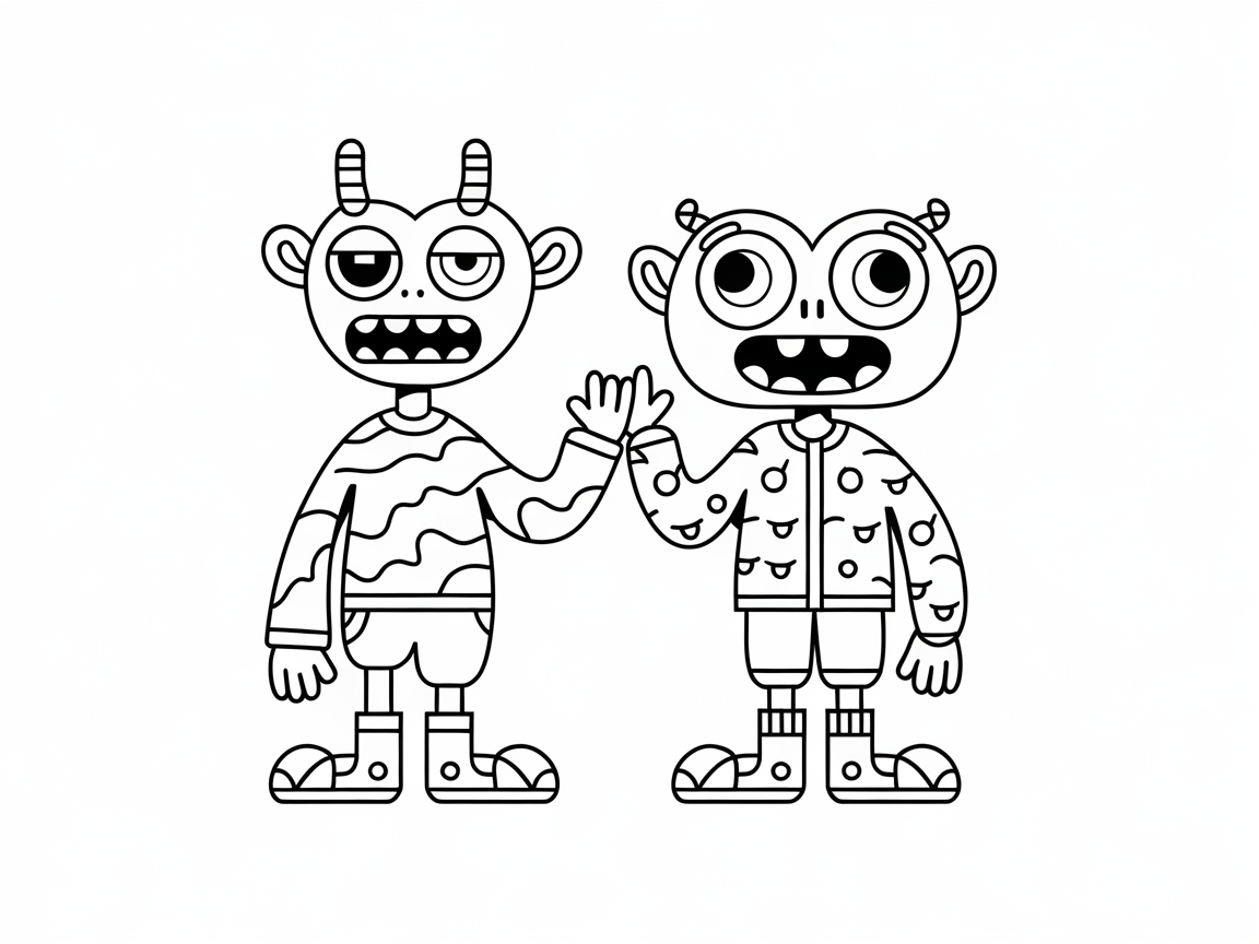 Meet the Friendly Monster Twins