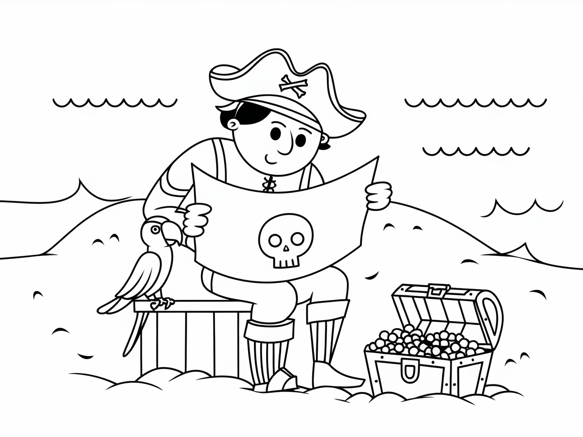 Ahoy! Treasure Hunt with the Pirate and Parrot