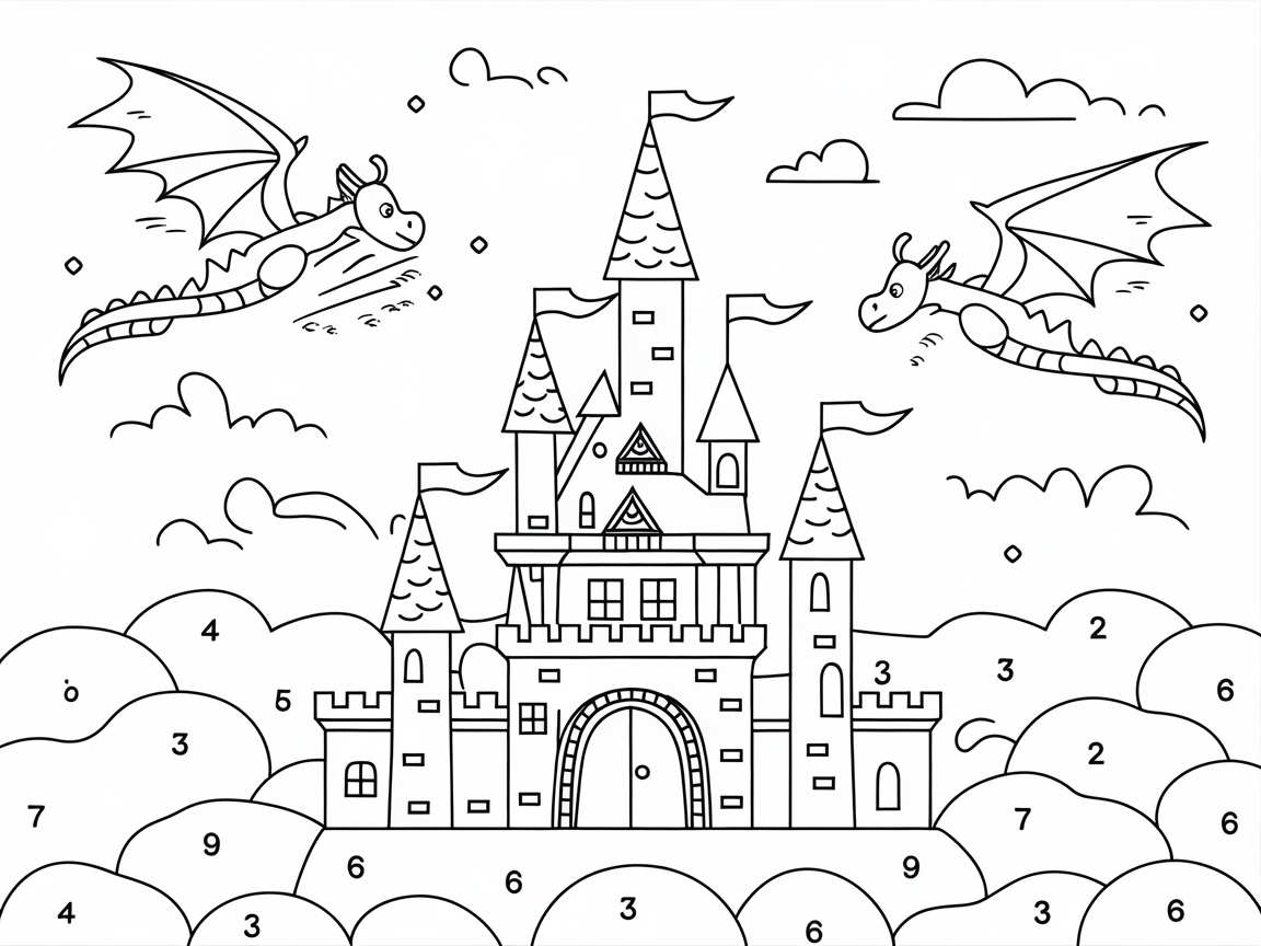 Unleash Your Imagination With This Dragon Castle Scene