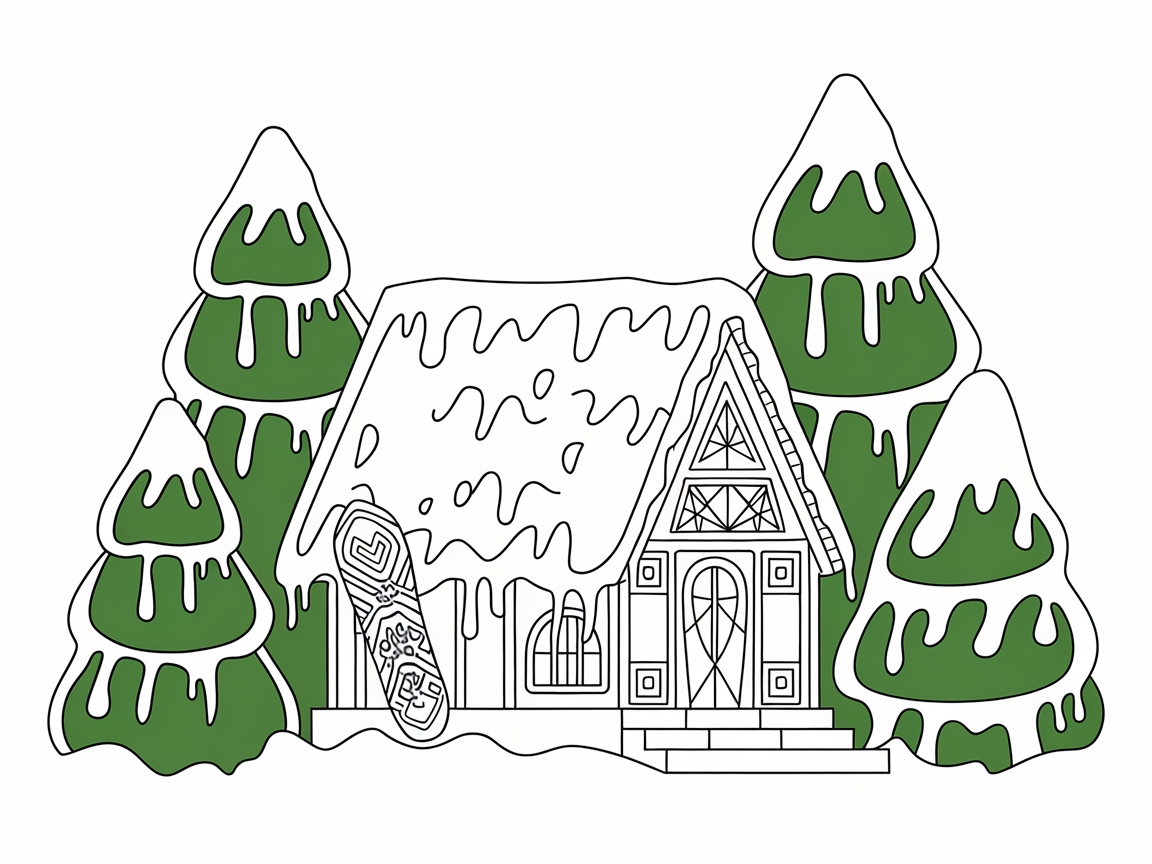 Get Cozy with This Gingerbread Lodge Scene