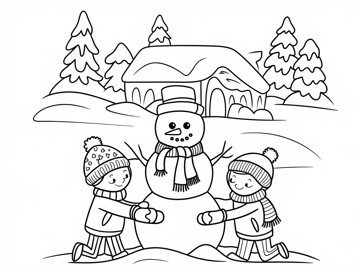 Build a Frosty Friend with This Snow Day Scene