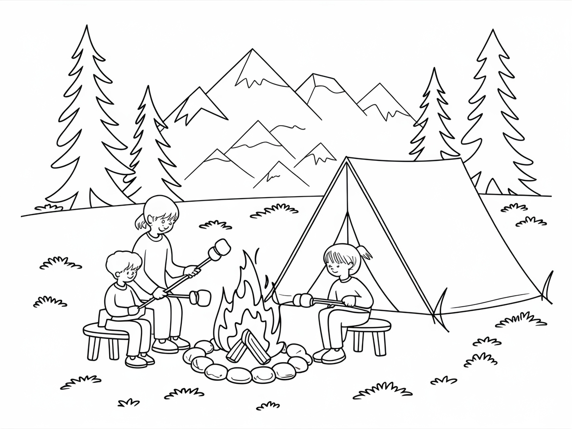 Cozy Camping Adventure Under the Stars