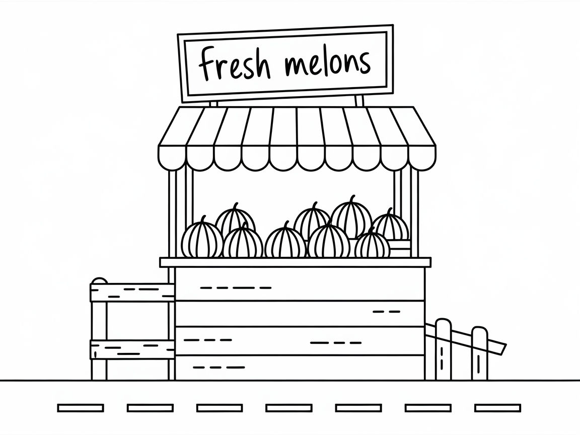 Brighten Up This Fresh Melon Market Stand